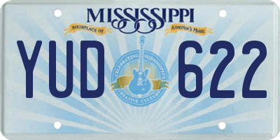 MS license plate YUD622