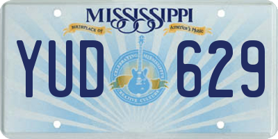 MS license plate YUD629