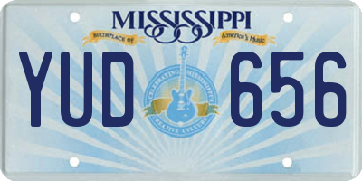 MS license plate YUD656