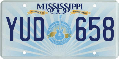 MS license plate YUD658