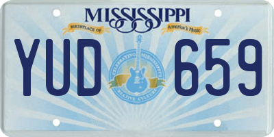 MS license plate YUD659