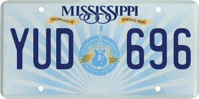 MS license plate YUD696