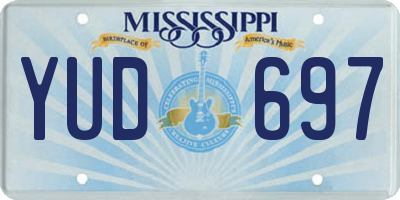 MS license plate YUD697