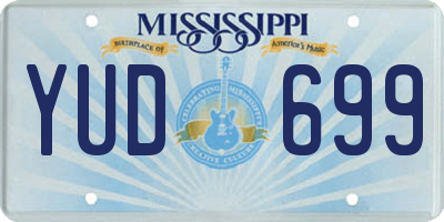 MS license plate YUD699