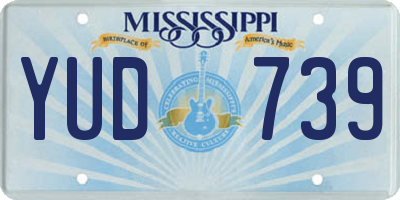 MS license plate YUD739