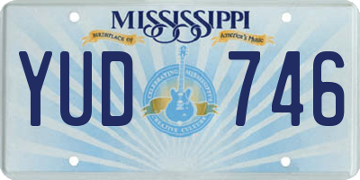MS license plate YUD746