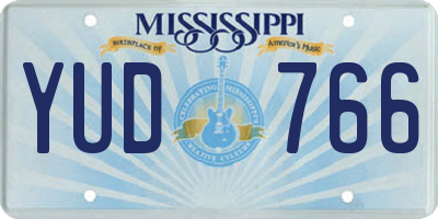 MS license plate YUD766