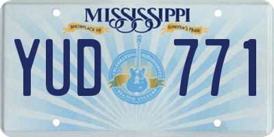 MS license plate YUD771