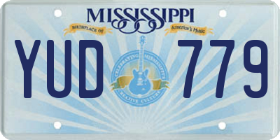 MS license plate YUD779