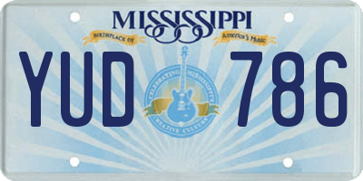 MS license plate YUD786