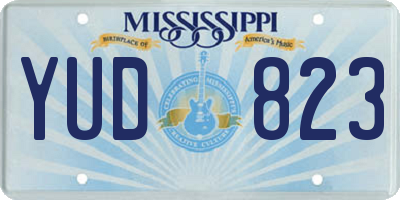 MS license plate YUD823