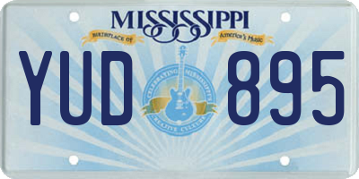 MS license plate YUD895