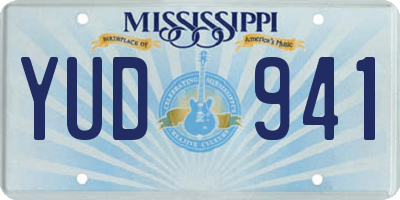 MS license plate YUD941
