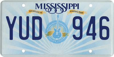 MS license plate YUD946