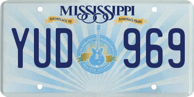 MS license plate YUD969