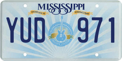 MS license plate YUD971