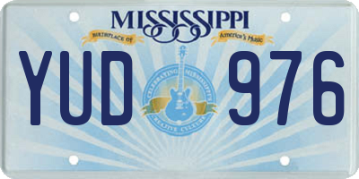 MS license plate YUD976
