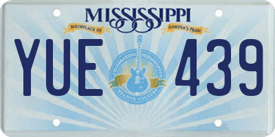 MS license plate YUE439
