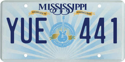 MS license plate YUE441