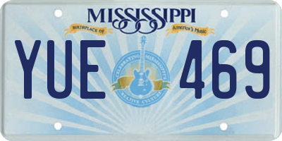 MS license plate YUE469