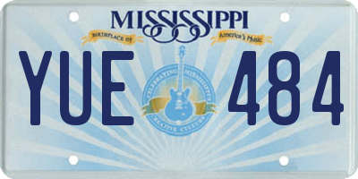 MS license plate YUE484