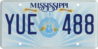 MS license plate YUE488