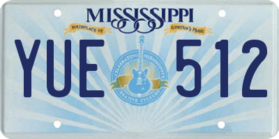 MS license plate YUE512