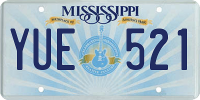 MS license plate YUE521