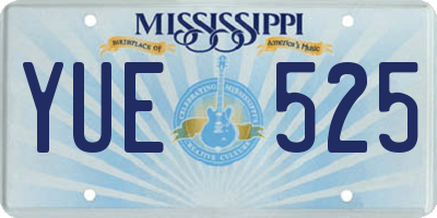 MS license plate YUE525