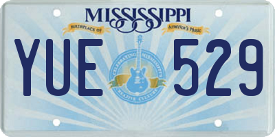 MS license plate YUE529