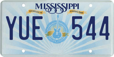MS license plate YUE544