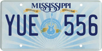 MS license plate YUE556