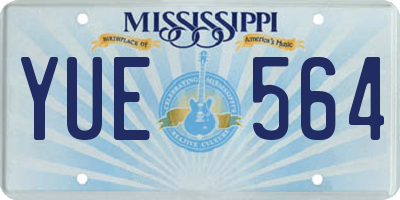 MS license plate YUE564