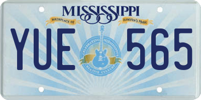 MS license plate YUE565