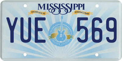 MS license plate YUE569