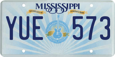 MS license plate YUE573