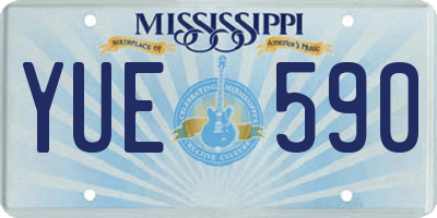 MS license plate YUE590