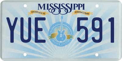 MS license plate YUE591