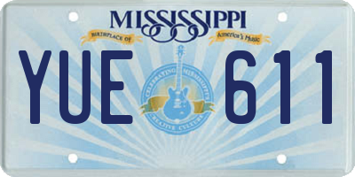 MS license plate YUE611