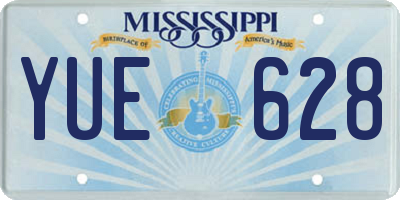 MS license plate YUE628
