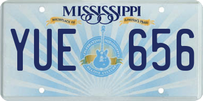 MS license plate YUE656