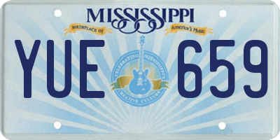 MS license plate YUE659