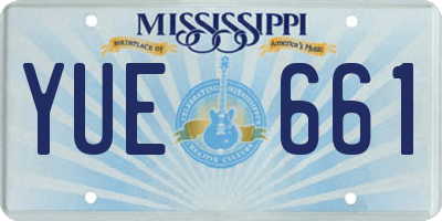 MS license plate YUE661