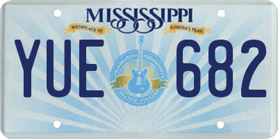 MS license plate YUE682