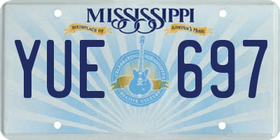 MS license plate YUE697