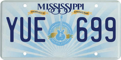 MS license plate YUE699