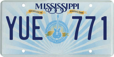 MS license plate YUE771