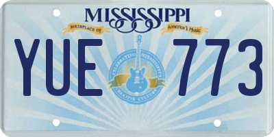 MS license plate YUE773