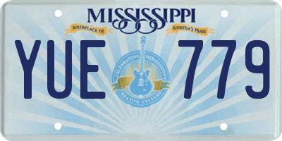 MS license plate YUE779