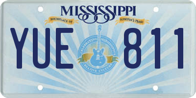 MS license plate YUE811
